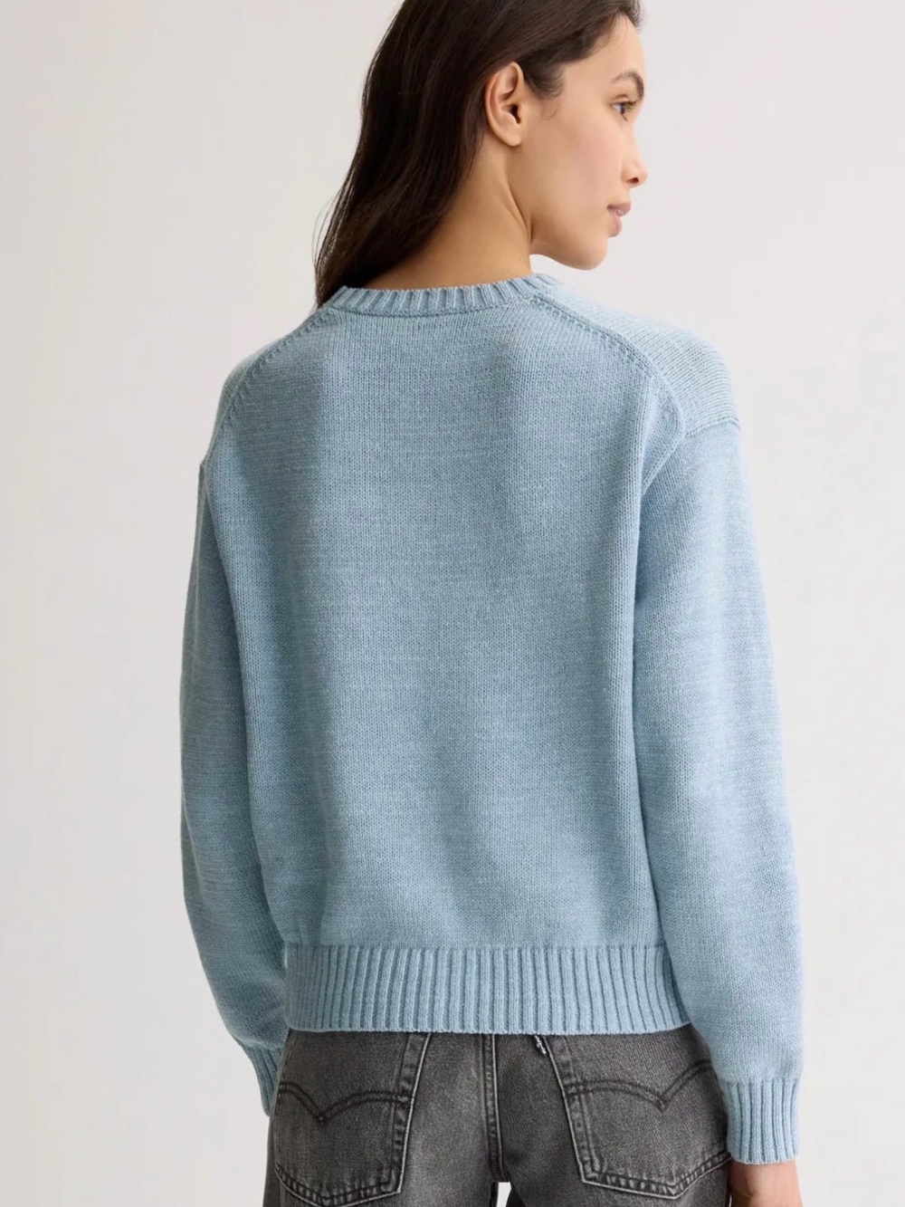 Ralph Lauren Light Blue Teddy Bear Knit Sweater - Picture 4 of 8